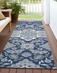 Addison Rugs Taelira Blue Washable Indoor-Outdoor Rug