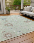 Addison Rugs Taelius Green Washable Indoor-Outdoor Rug