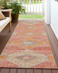Addison Rugs Uraain Coral Washable Indoor-Outdoor Rug