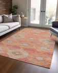 Addison Rugs Uraain Coral Washable Indoor-Outdoor Rug