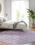 Addison Rugs Uraas Purple Washable Indoor-Outdoor Rug