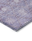 Addison Rugs Uraas Purple Washable Indoor-Outdoor Rug