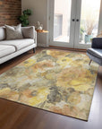 Addison Rugs Uraien Gold Washable Indoor-Outdoor Rug