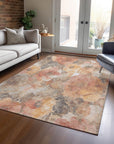 Addison Rugs Uraien Peach Washable Indoor-Outdoor Rug