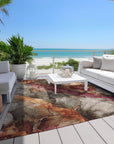 Vaelara Brown Washable Indoor-Outdoor Rug