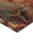 Vaelara Brown Washable Indoor-Outdoor Rug