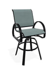 Aruba II Sling Bar Height Swivel Café Chair