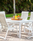 Telescope Aruba Sling Rectangular Outdoor Dining Set 7PC