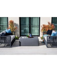 Bazaar Weatherproof Outdoor Ottoman-Outdoor Ottomans-Sunset West-LOOMLAN