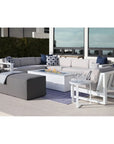 Bazaar Weatherproof Outdoor Ottoman-Outdoor Ottomans-Sunset West-LOOMLAN