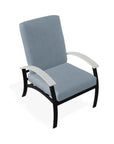 Belle Isle Deep Seat Aluminum Frame Arm Chair