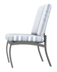Telescope Belle Isle Deep Seat Cushion Armless Outdoor Cafe Chair 2PC