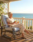 Telescope Belle Isle Deep Seat Cushion High Back Single-Seat Outdoor Glider