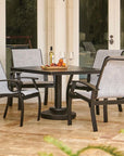 Telescope Belle Isle Sling Square Outdoor Dining Set 5PC