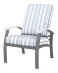 Telescope Belle Isle Deep Seat Aluminum Frame Outdoor Arm Chair