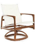 Castelle Berkeley Sling Swivel Rocker Dining Chair
