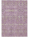 Bohemian Lavender Washable Indoor-Outdoor Rug