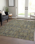 Bohemian Paprika Washable Indoor-Outdoor Rug