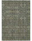 Bohemian Taupe Washable Indoor-Outdoor Rug