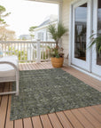 Bohemian Taupe Washable Indoor-Outdoor Rug