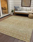 Boho Copper Washable Indoor-Outdoor Rug