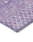 Boho Purple Washable Indoor-Outdoor Rug