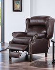 Haven Leather Power Push Button Recliner