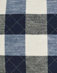 D.V. Kap Buffalo Quilt Denim Blue Throw Pillow With Insert