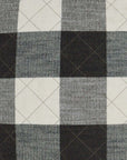 D.V. Kap Buffalo Quilt Black Throw Pillow With Insert