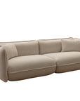 LOOMLAN Custom Upholstery Clover Plush Pillow-Soft Fabric Loveseat