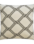 D.V. Kap Cairo Graphite Brown Throw Pillow With Insert
