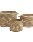 Camden Braided Handmade Outdoor Basket 3PC