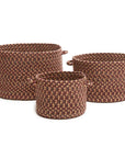 Camden Braided Handmade Outdoor Basket 3PC