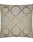 D.V. Kap Carlton Gold Brown Throw Pillow With Insert