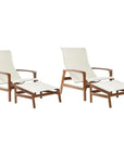 Castelle Berkeley Padded Sling Chair Ottoman 2 PC Set