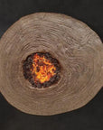 Nature's Wood Round Firepit Table