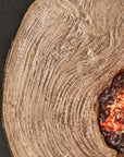 Nature's Wood Round Firepit Table