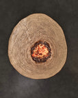 Nature's Wood Round Firepit Table