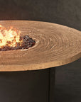 Nature's Wood Round Firepit Table