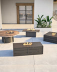 Nature's Wood Round Firepit Table