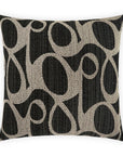 D.V. Kap Chalamont Charcoal Black Throw Pillow With Insert