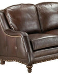 Chattam Dark Brown Leather Sofa Made the USA -- view 6