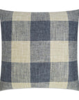 D.V. Kap Check Please Blue Throw Pillow With Insert