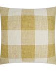 D.V. Kap Check Please Yellow Throw Pillow With Insert