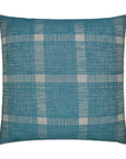 D.V. Kap Checkmate Turquoise Throw Pillow With Insert