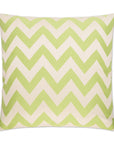 D.V. Kap Chevron Chic Green Throw Pillow With Insert