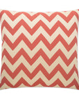 D.V. Kap Chevron Chic Red Throw Pillow With Insert