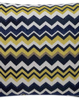 Chevron Navy Blue Throw Pillow With Insert - LOOMLAN - D.V. Kap - Throw Pillows