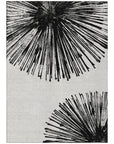 Addison Rugs Circles Black Washable Indoor-Outdoor Rug