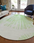 Addison Rugs Circles Green Washable Indoor-Outdoor Rug